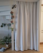 gordijn voor trapgat