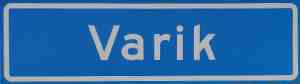 Plaatsnaambord van Varik